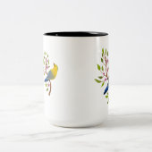 Leb Geliebt Gelber Vogel Kaffeetasse (Mittel)