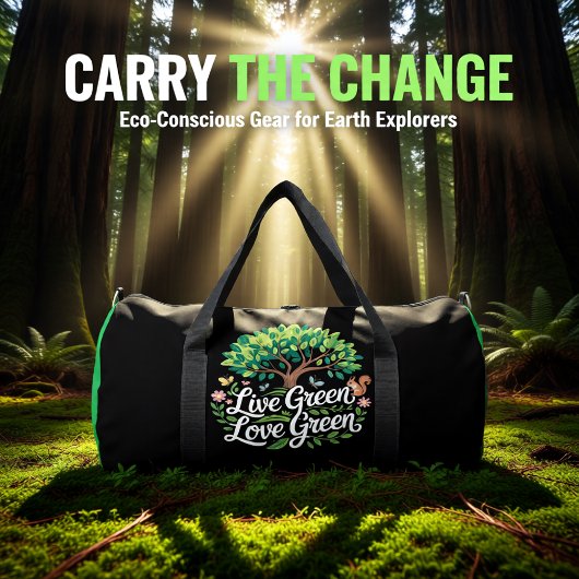 Leb Grün Liebe Grün T-Shirt Duffle Bag