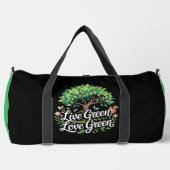 Leb Grün Liebe Grün T-Shirt Duffle Bag (Vorderseite)
