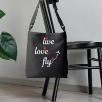 Leb Liebe Flieg Text Herzen und Flugzeug Reise
