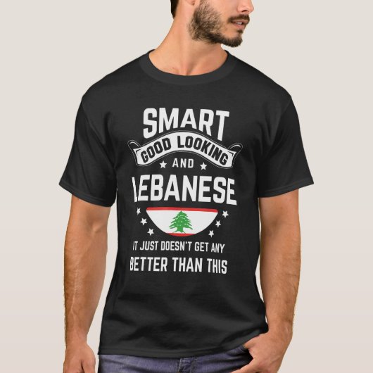 Lebanese Flag Native Pride  Lebanon Lebanese Roots T-Shirt (Vorderseite)