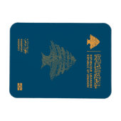 Lebanon passport magnet (Horizontal)