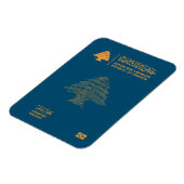 Lebanon passport magnet (Linke Seite)