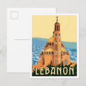Lebanon Vintage Travel Postkarte (Vorne/Hinten)