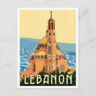 Lebanon Vintage Travel Postkarte