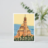 Lebanon Vintage Travel Postkarte (Stehend Vorderseite)