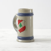 lebanonisches Emblem Bierglas (Vorderseite Links)