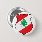 lebanonisches Emblem Button (Vorne & Hinten)