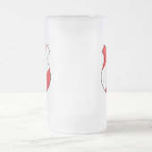 lebanonisches Emblem Mattglas Bierglas (Mittel)
