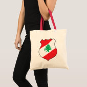 lebanonisches Emblem Tragetasche (Vorderseite (Produkt))