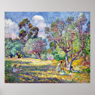 Lebasque - Kinder auf der Erde 1906 Poster
