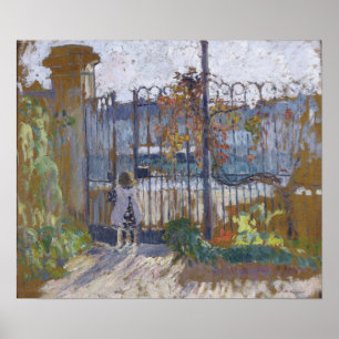 Lebasque - Nono in der Nähe der Gartenanlagen in L Poster
