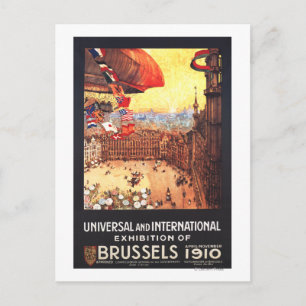 Lebaudy Airship mit Weltflaggen auf der Expo Postkarte