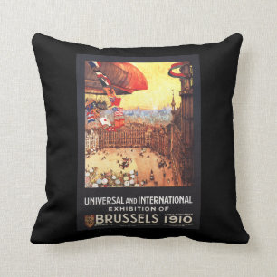 Lebaudy Luftschiff mit Weltflaggen an der Kissen