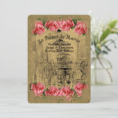 LeBazarDuMaroc Gold - Einladungskarte, Lesezeichen Einladung (Stehend Vorderseite)