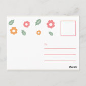 Lebe, als wäre es Frühling Postkarte (Rückseite)