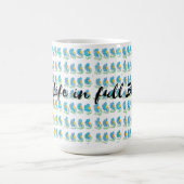Lebe das Leben in voller Blüte Kaffeetasse (Mittel)