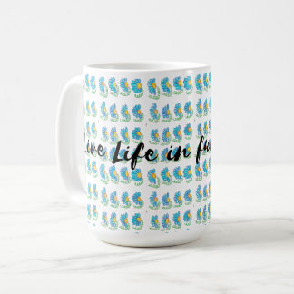 Lebe das Leben in voller Blüte Kaffeetasse