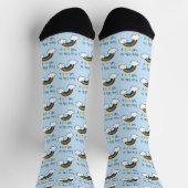Lebe das Leben in voller Farbigkeit Regenbogen Socken (Oben)