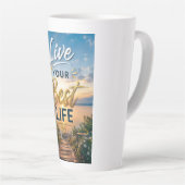 Lebe dein bestes Leben Milchtasse (Rechte Ecke)