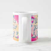 Lebe dein Leben Jumbo-Tasse (Rückseite)