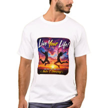 Lebe dein Leben Sunset Inspirierendes Design