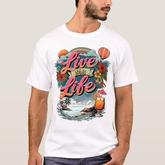 Lebe dein Leben T-Shirt (Vorderseite)