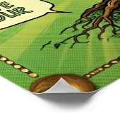 Lebe deine beste Geschichte! - Comic Motivierend T Poster (Ecke)