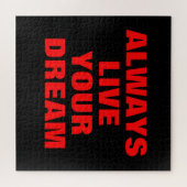Lebe deinen Traum immer Motivierend Puzzle (Horizontal)