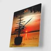 Lebe deinen Traum Uhr (Winkel)