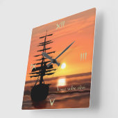 Lebe deinen Traum Uhr (Winkel)