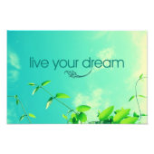Lebe deinen Traum! Vibrant Sky Fotodruck (Vorne)