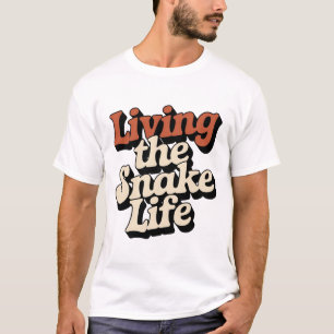 Lebe die Kornnattern-Typografie Reptilienliebhab T-Shirt