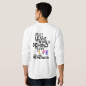 Lebe ein Leben, an das du dich erinnerst Sweatshirt (Schwarz voll)
