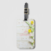 Lebe ein schönes Leben. Gepäckanhänger (Vorderseite Vertikal)