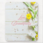 Lebe ein schönes Leben. Mousepad (Vorne)