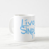 Lebe Einfach Kaffeetasse (Vorderseite Links)