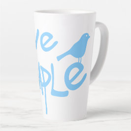 Lebe einfach milchtasse