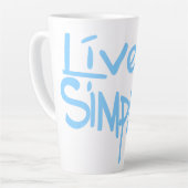 Lebe einfach milchtasse (Linke Ecke)