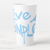 Lebe einfach milchtasse (Vorderseite)