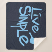 Lebe einfach sherpadecke (Vorderseite)