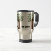 Lebe grün, geh grün reisebecher (VorderseiteRechts)