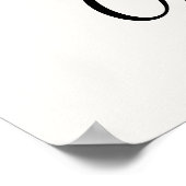 Lebe gut und liebe oft Moderne Schrift Poster (Ecke)