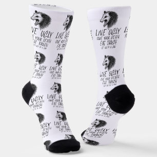 Lebe Hässlich, täusche deinen Tod vor, iss Müll, l Socken