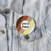 Lebe in Frieden - Rassische Harmonie Button (Beispiel)