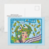 Lebe in Harmonie_ Postkarte (Vorne/Hinten)