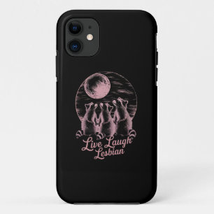 Lebe Lach Lesbische Waschbär Lesbisch LGBTQ Stolz Case-Mate iPhone Hülle