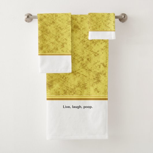 Lebe, lache, kack. badhandtuch set (Insitu)