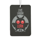 Lebe Lache Lauer Mothman Kryptid Autolufterfrischer (Rückseite)