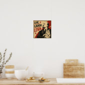 Lebe Lache Lenin Poster (Küche)